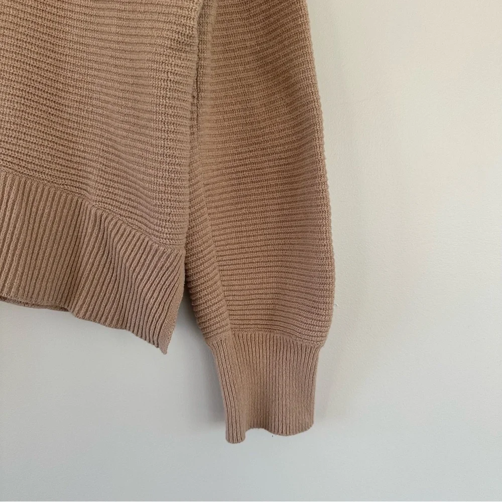Sonoma XL Tan Ribbed Half-Zip Sweater - Picture 4 of 5